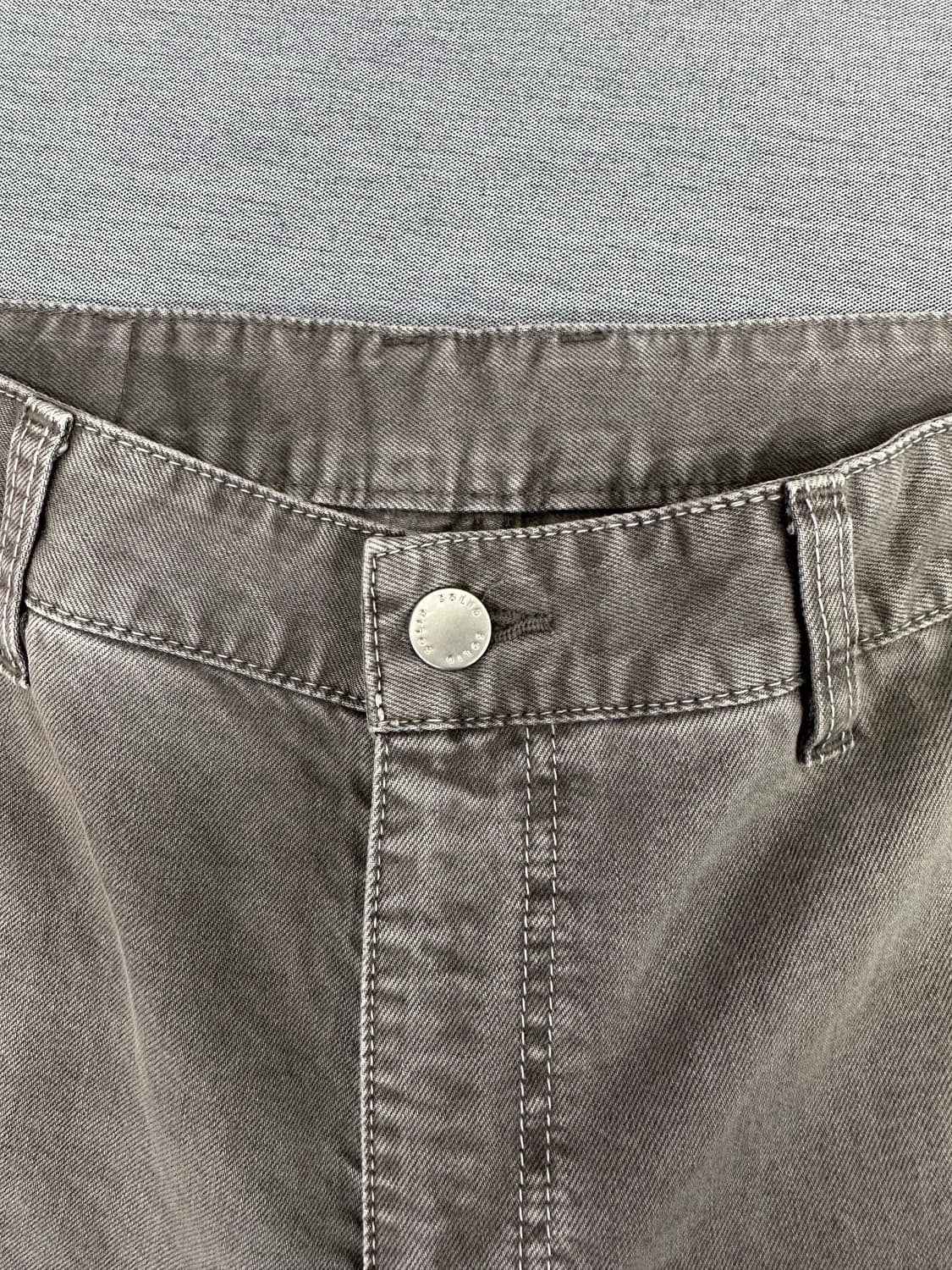 솔리드 옴므 21SS 차콜 그레이 크롭 팬츠 빈티지 상품이미지3