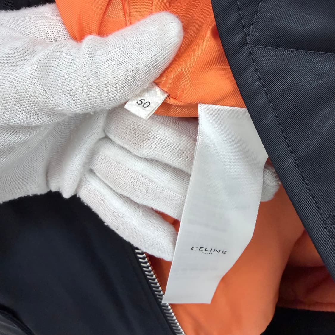 [S+급/50] 셀린느 백로고 블루종 봄버 자켓 블랙 상품이미지8