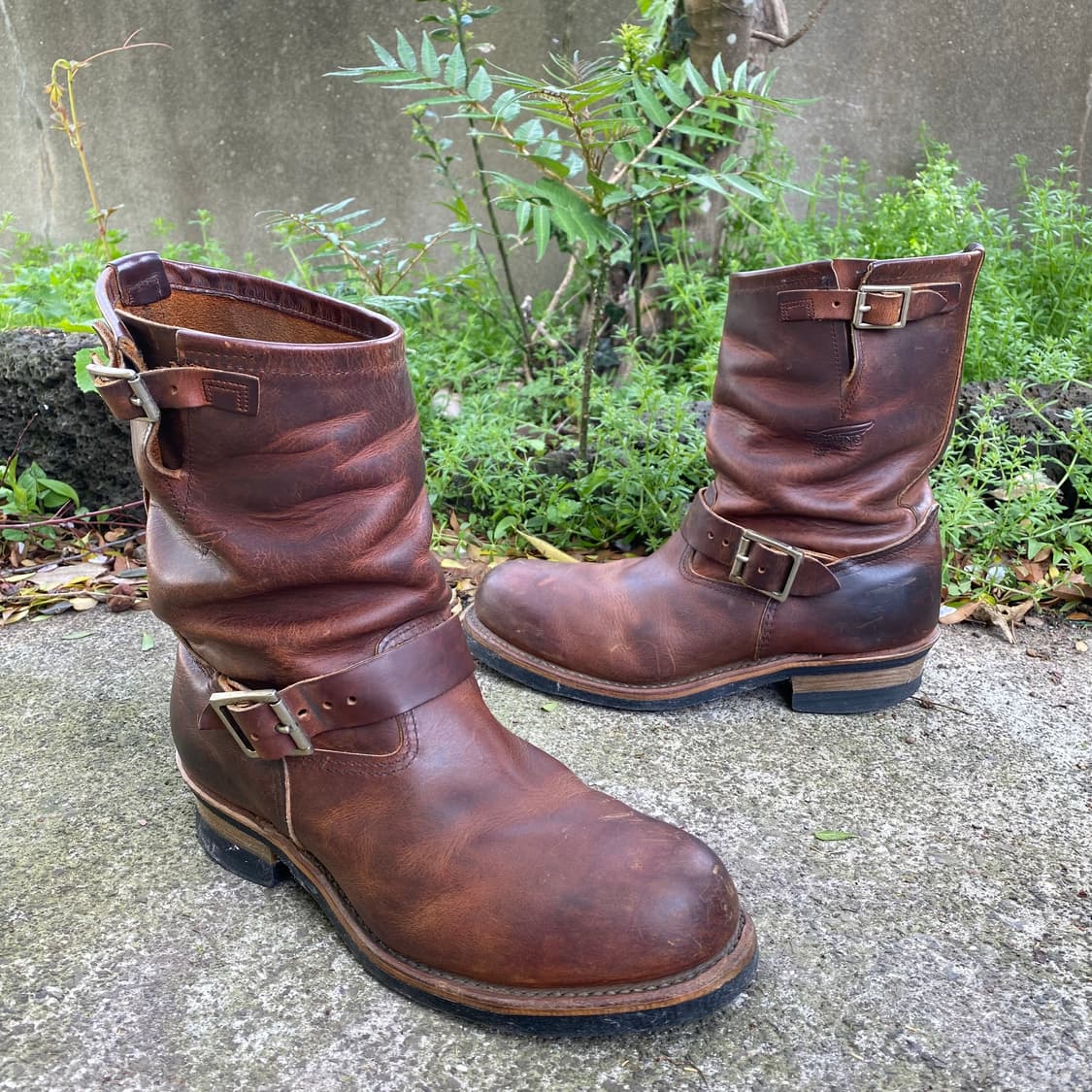 (9.5) 레드윙 브라운 레더 엔지니어 부츠 상품이미지1