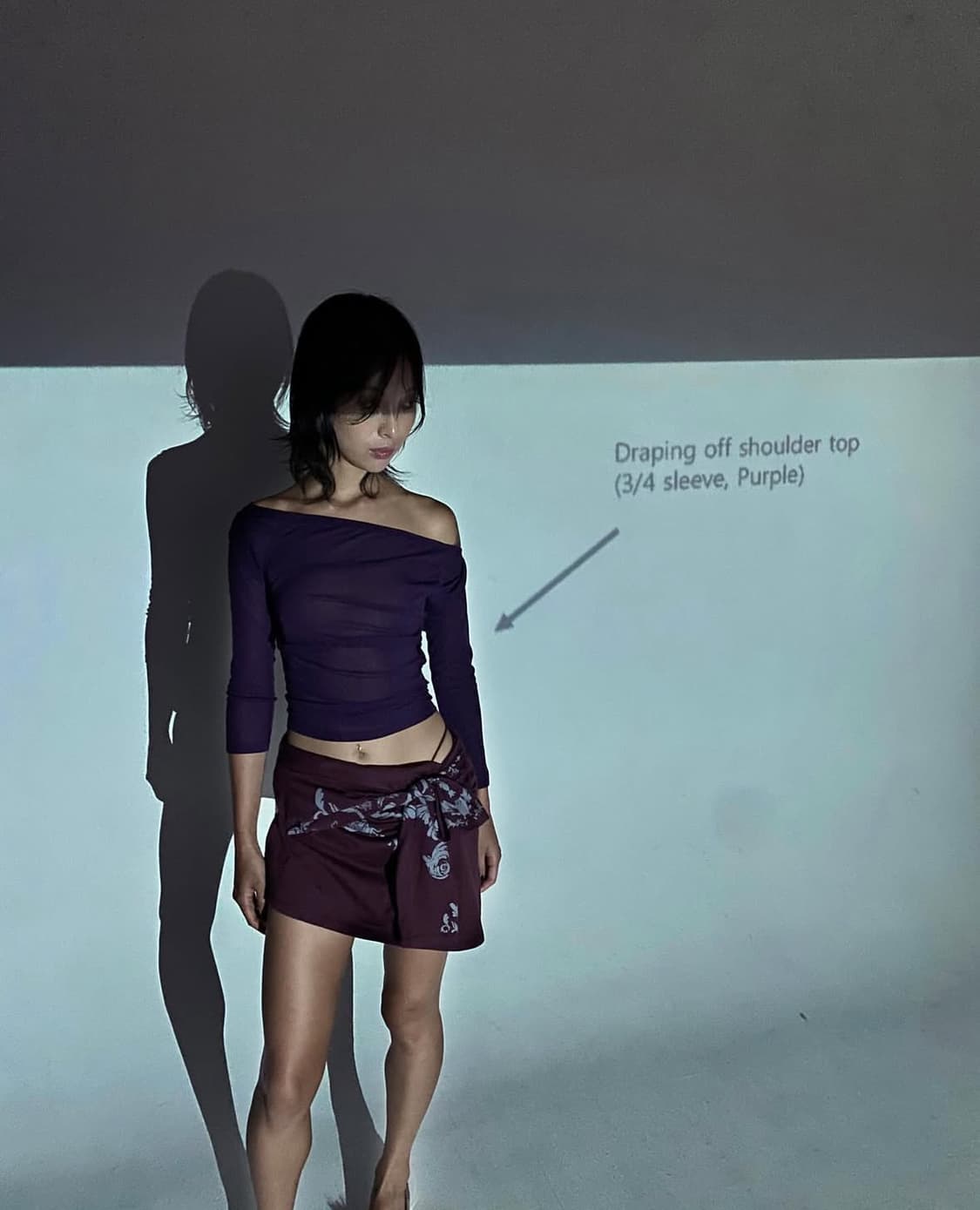 라라미미 orbit dress burgundy 상품이미지3