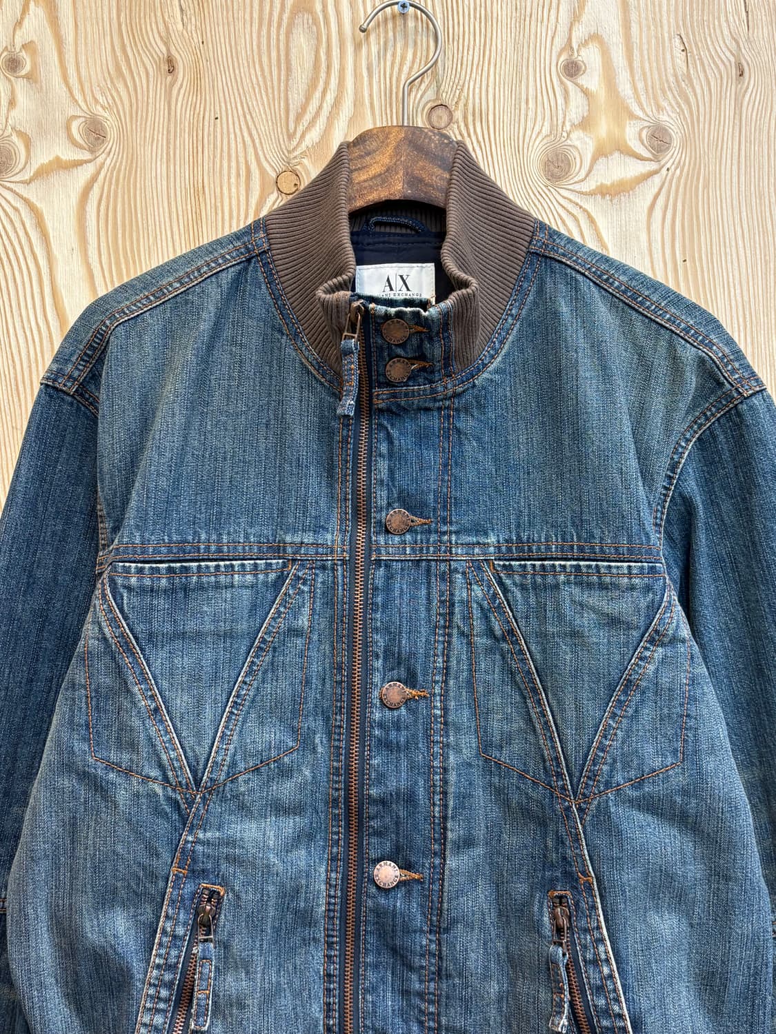 알마니 스티치 투웨이 데님자켓 상품이미지3