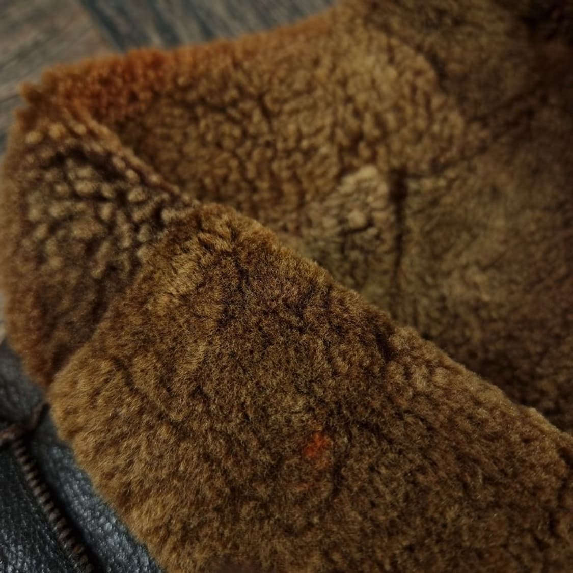 [빈티지] 리얼 쉽스킨 양가죽 양모 레더 베스트 조끼 M19973 상품이미지9