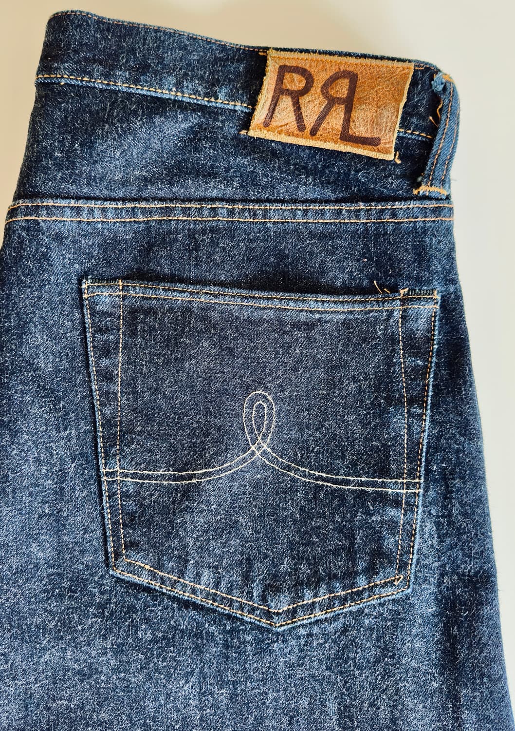 RRL 더블알엘 빈티지 파이브포켓 이스트 웨스트 셀비지 진 34 신품급 상품이미지1