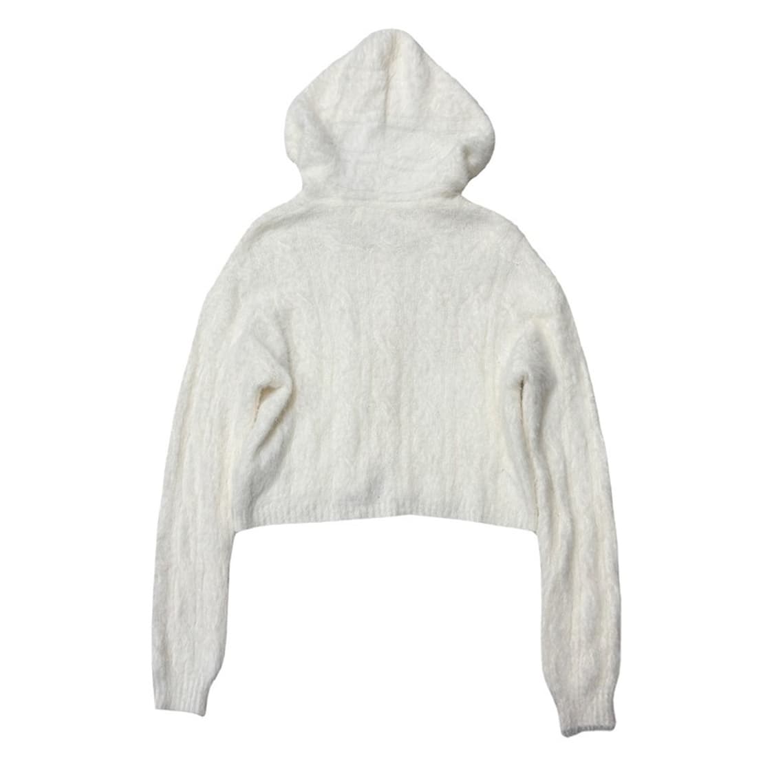 STUDIO WHITE 케이블 니트 집업 후디 F 상품이미지6