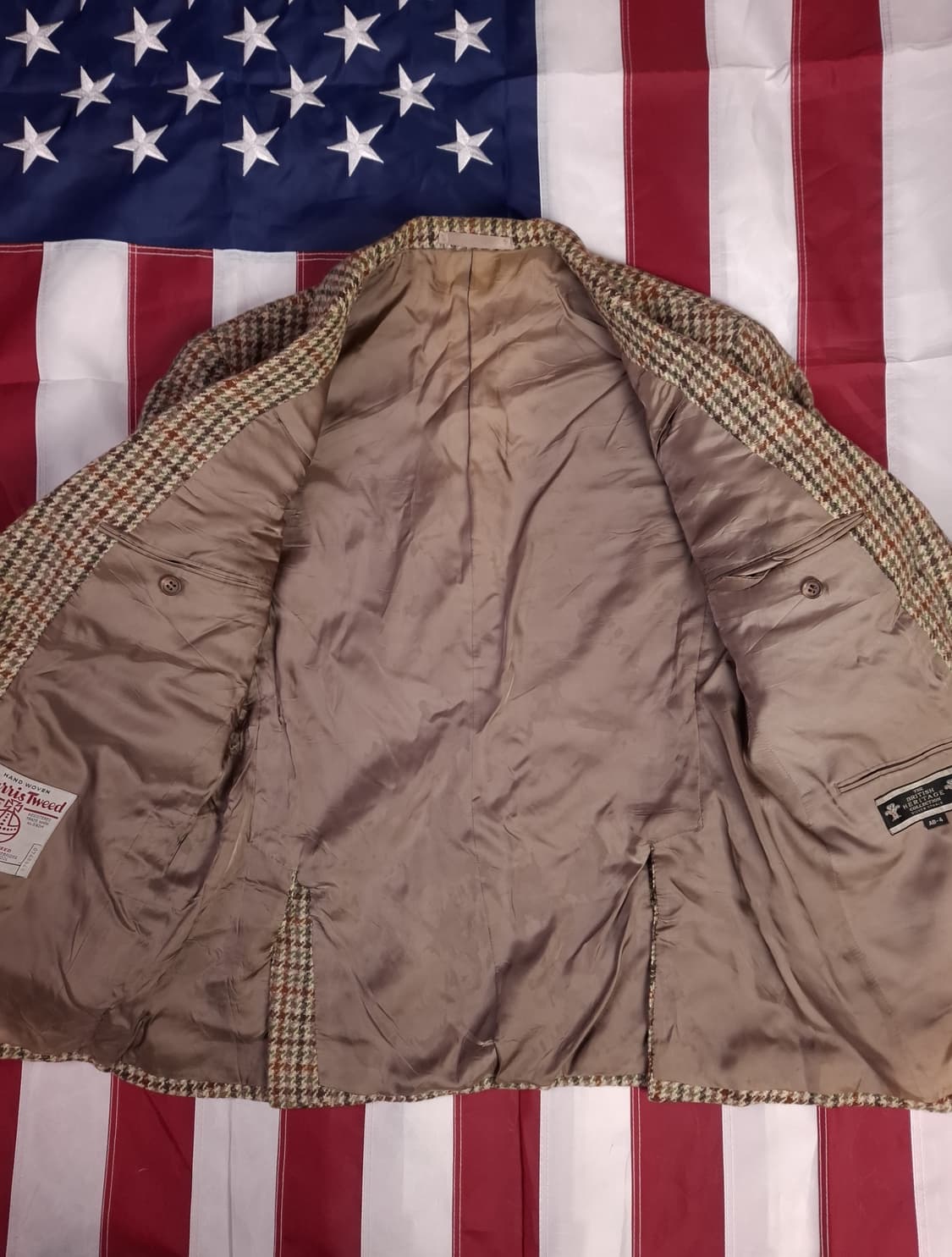 80's 영국제조 해리스트위드 울 블레이져 상품이미지7