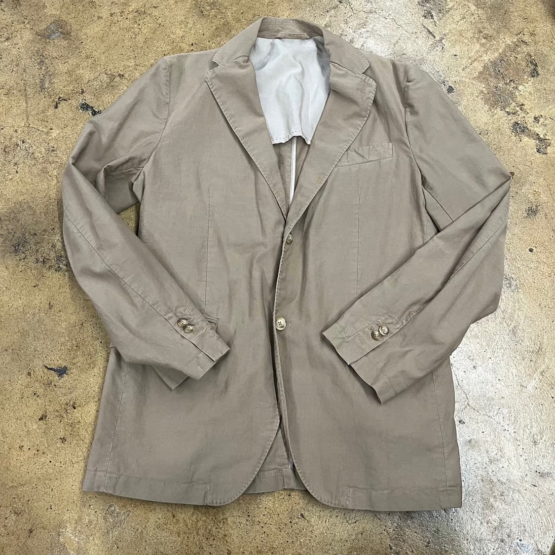 [정품/52] 헨리코튼 베이지색 면 재킷 b19 상품이미지2