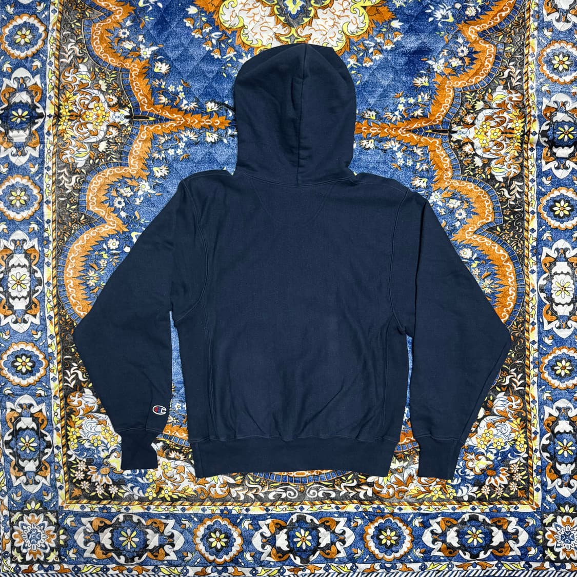 빈티지 00s 챔피온 리버스위브 블랭크 네이비 스웻후드 상품이미지2