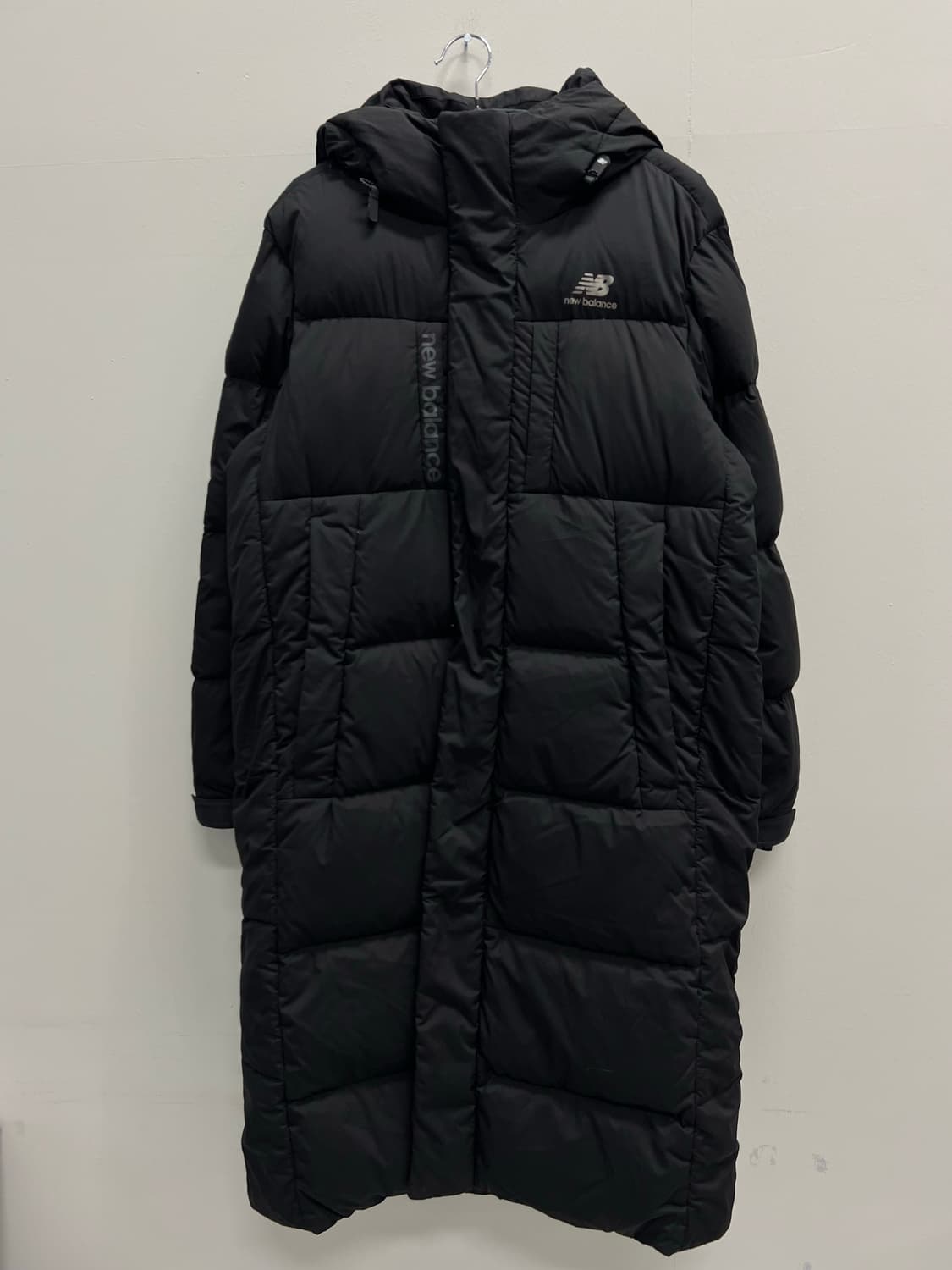 뉴발란스 구스다운 롱 패딩 자켓 블랙 상품이미지2