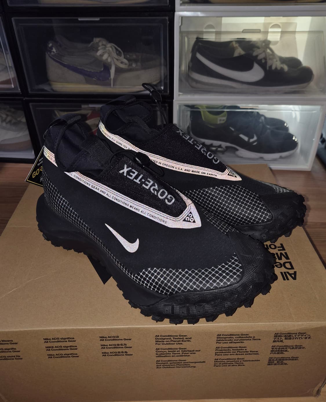 나이키 ACG 마운틴 플라이 고어텍스 블랙 초판 270 새제품 상품이미지4