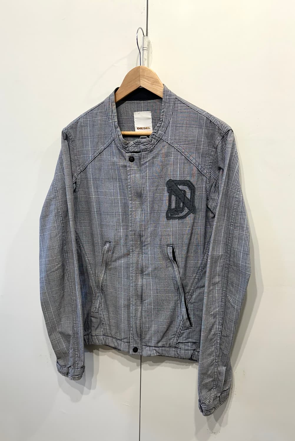 디젤 체크 블루종 자켓 상품이미지1