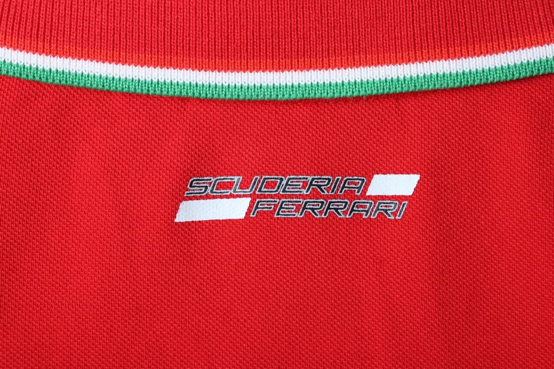 (L-XL) 페라리 반팔 카라 티셔츠 F1 레드 루이스해밀턴-H33521 상품이미지6
