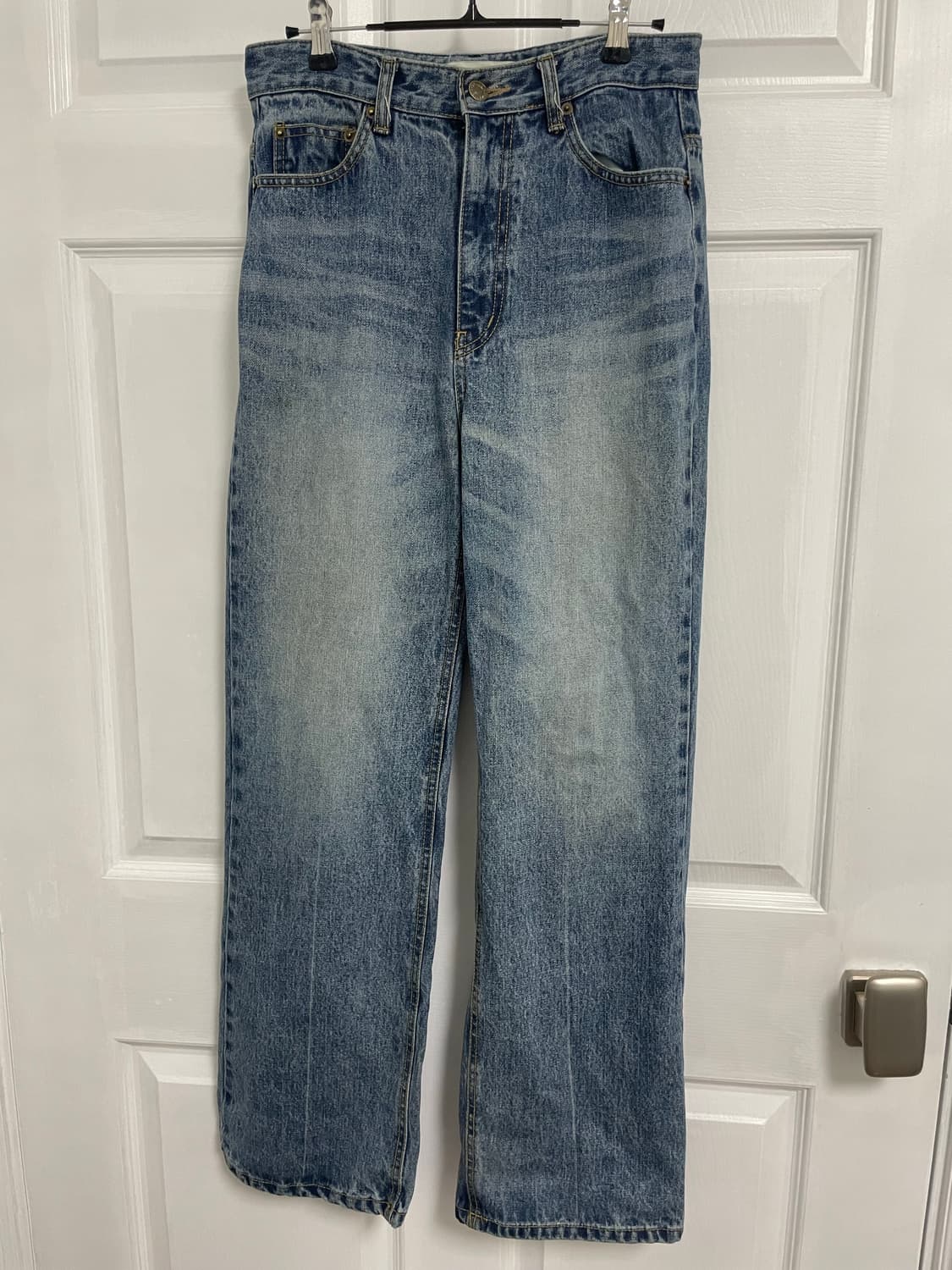 워싱데님 일자핏 팬츠 상품이미지2