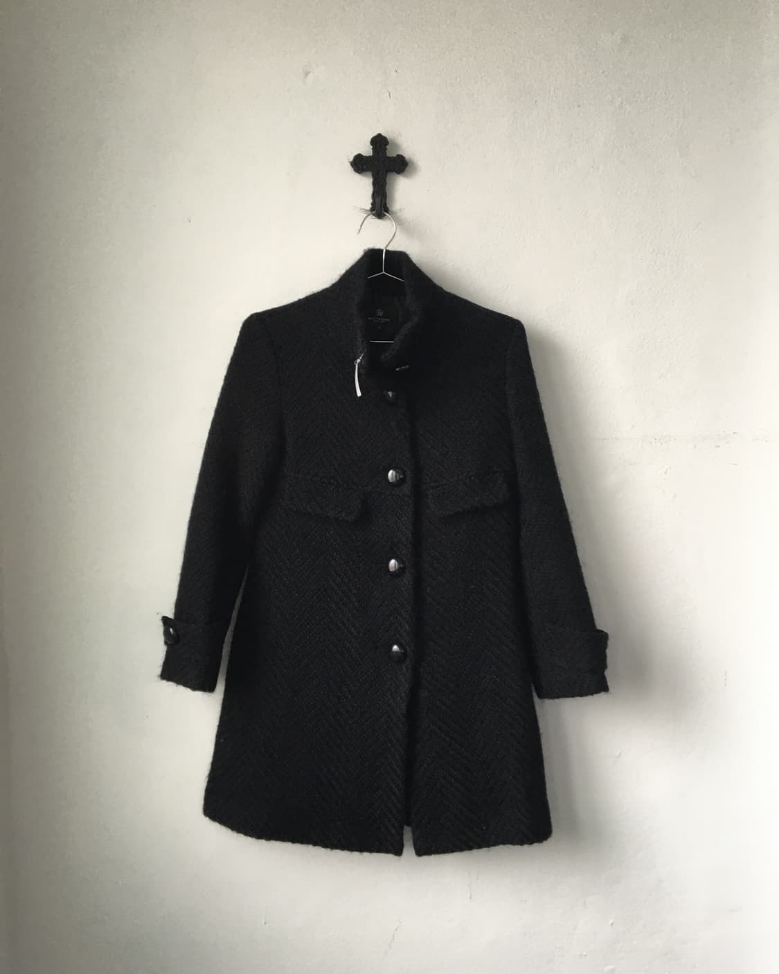 Pattern point high neck coat 상품이미지2