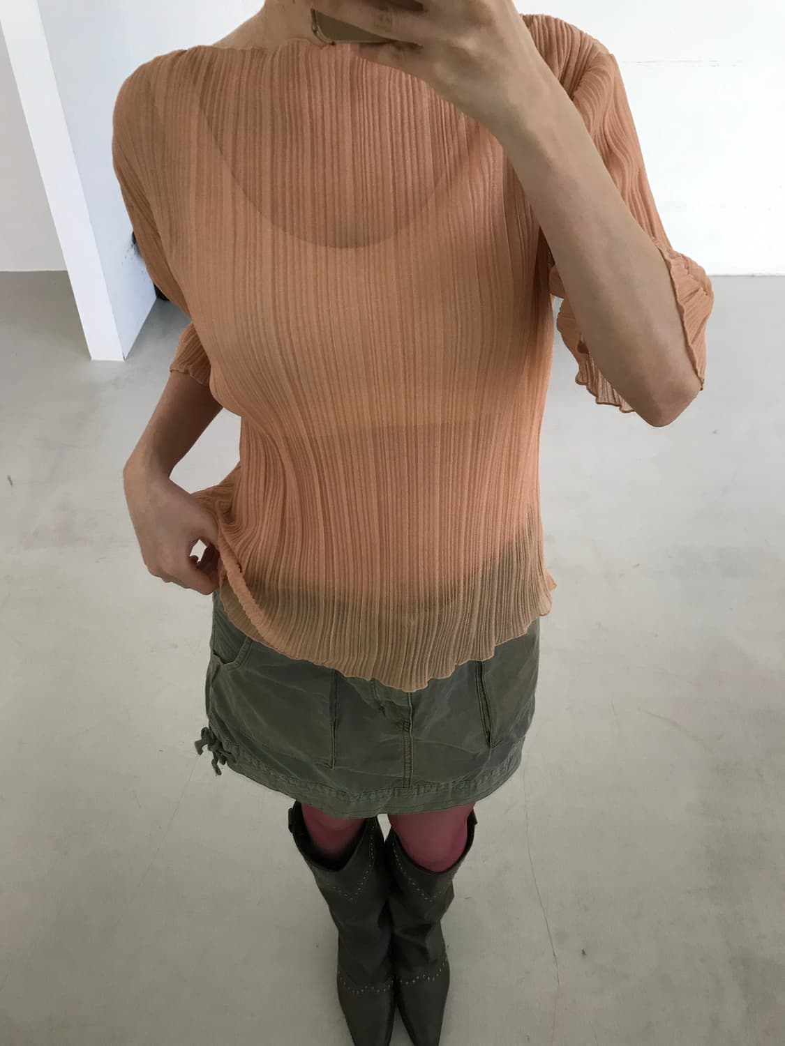 vintage pleats top 상품이미지4