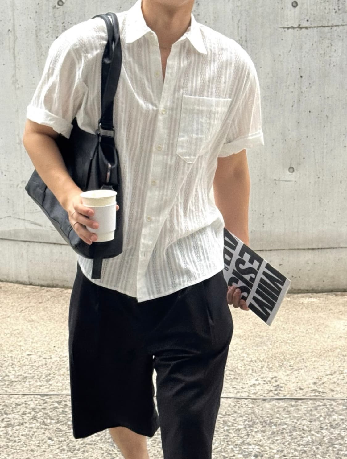 스트라이프 캔버스 셔츠 상품이미지1