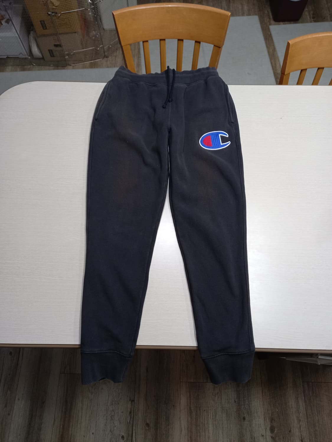 34 Champion 기모 스판 조거팬츠 블랙 34-542 상품이미지1