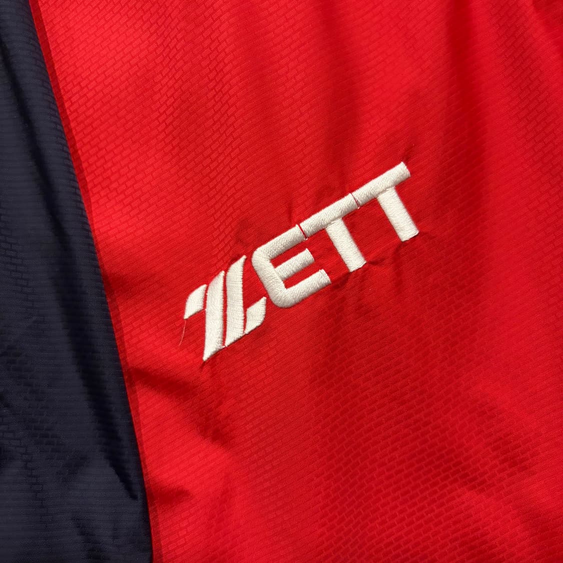 [5XL] ZETT 기아 타이거즈 빅로고 바람막이 점퍼 레드 E70 상품이미지5