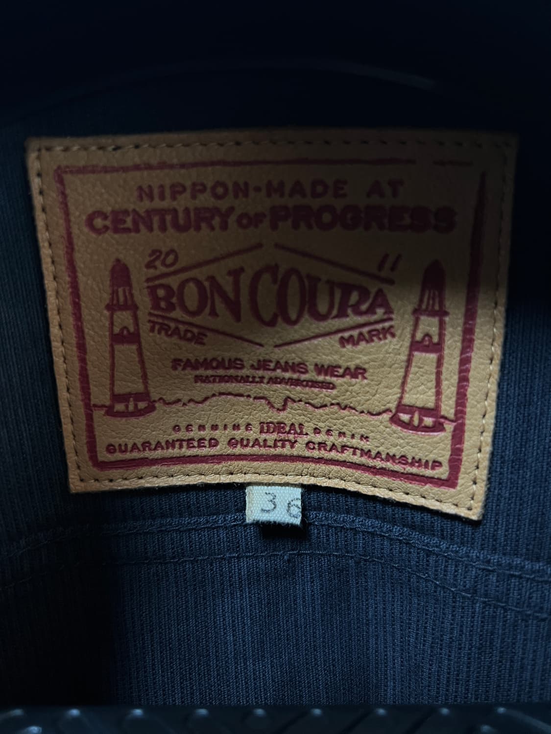 택포25) 본쿠라 코듀로이 3세대 트러커 자켓 36블랙 boncoura 상품이미지2