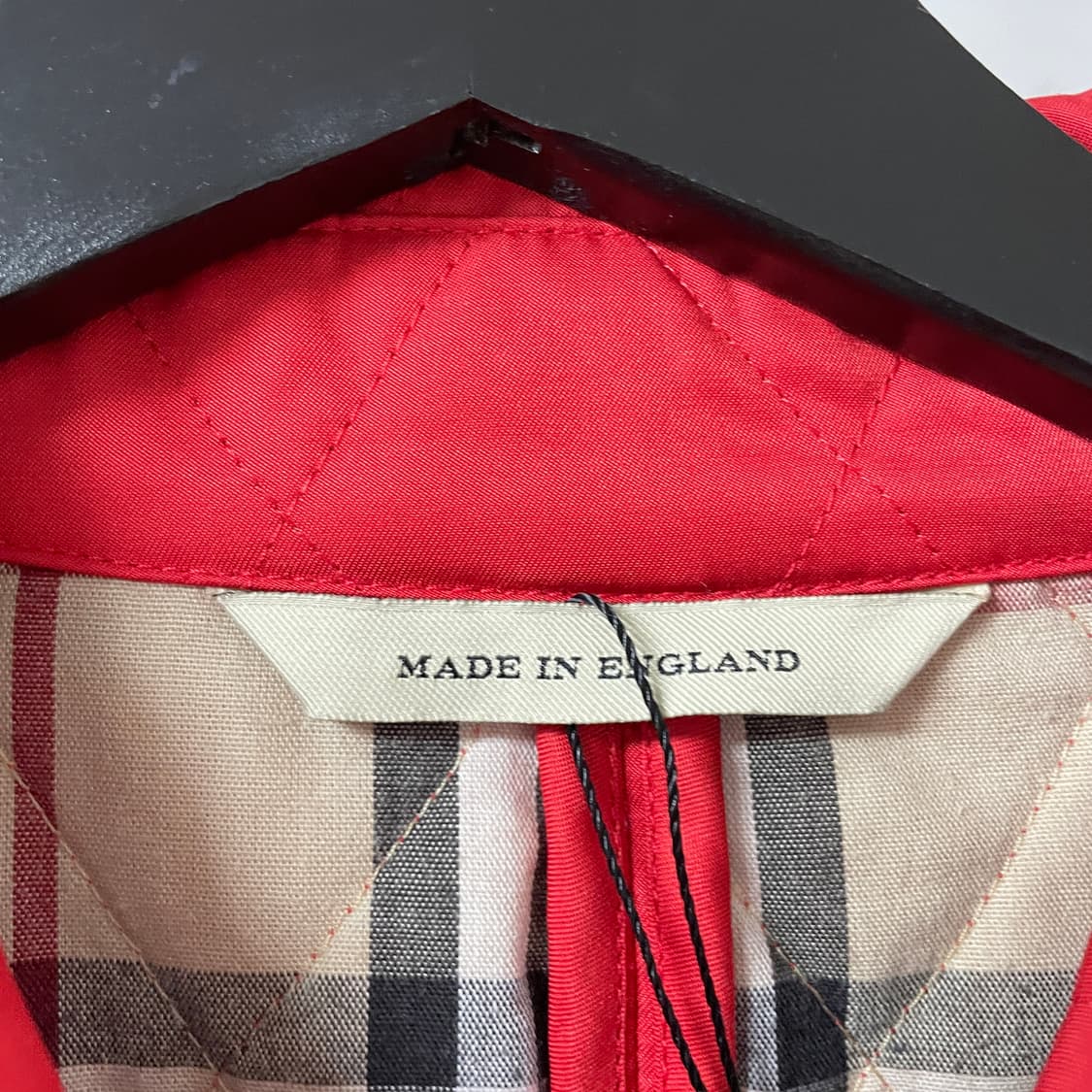 버버리 퀄팅 자켓 레드 L(W) 상품이미지4