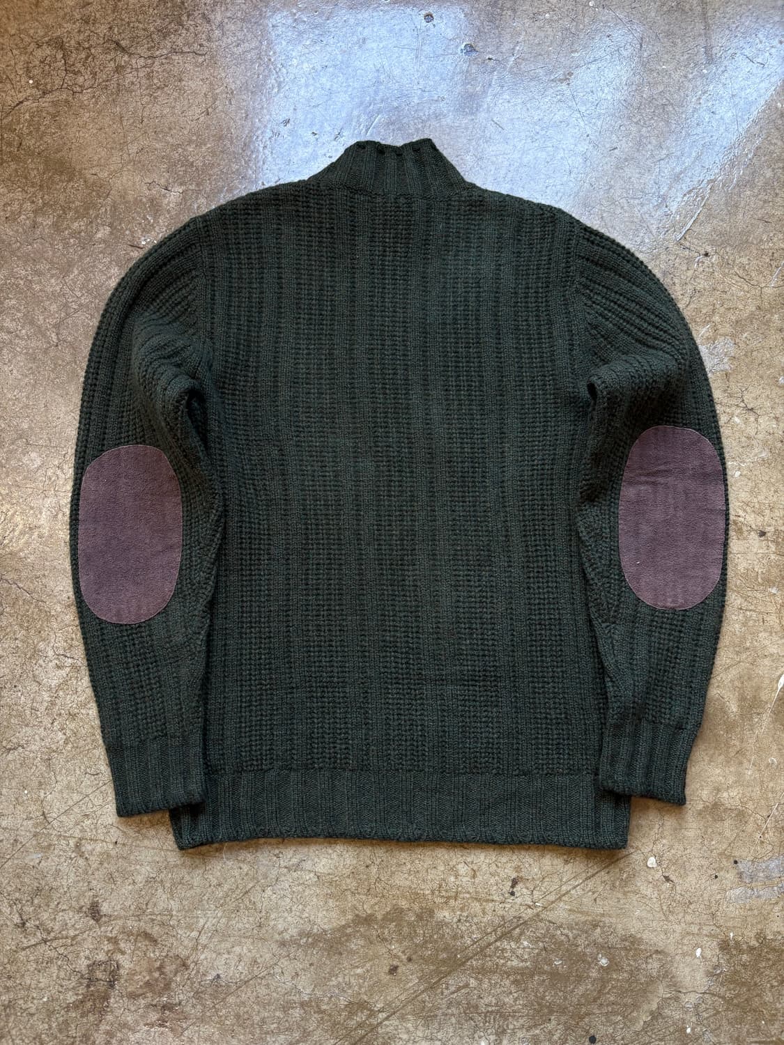 Lands End 엘보 패치 니트 반 집업 상품이미지5