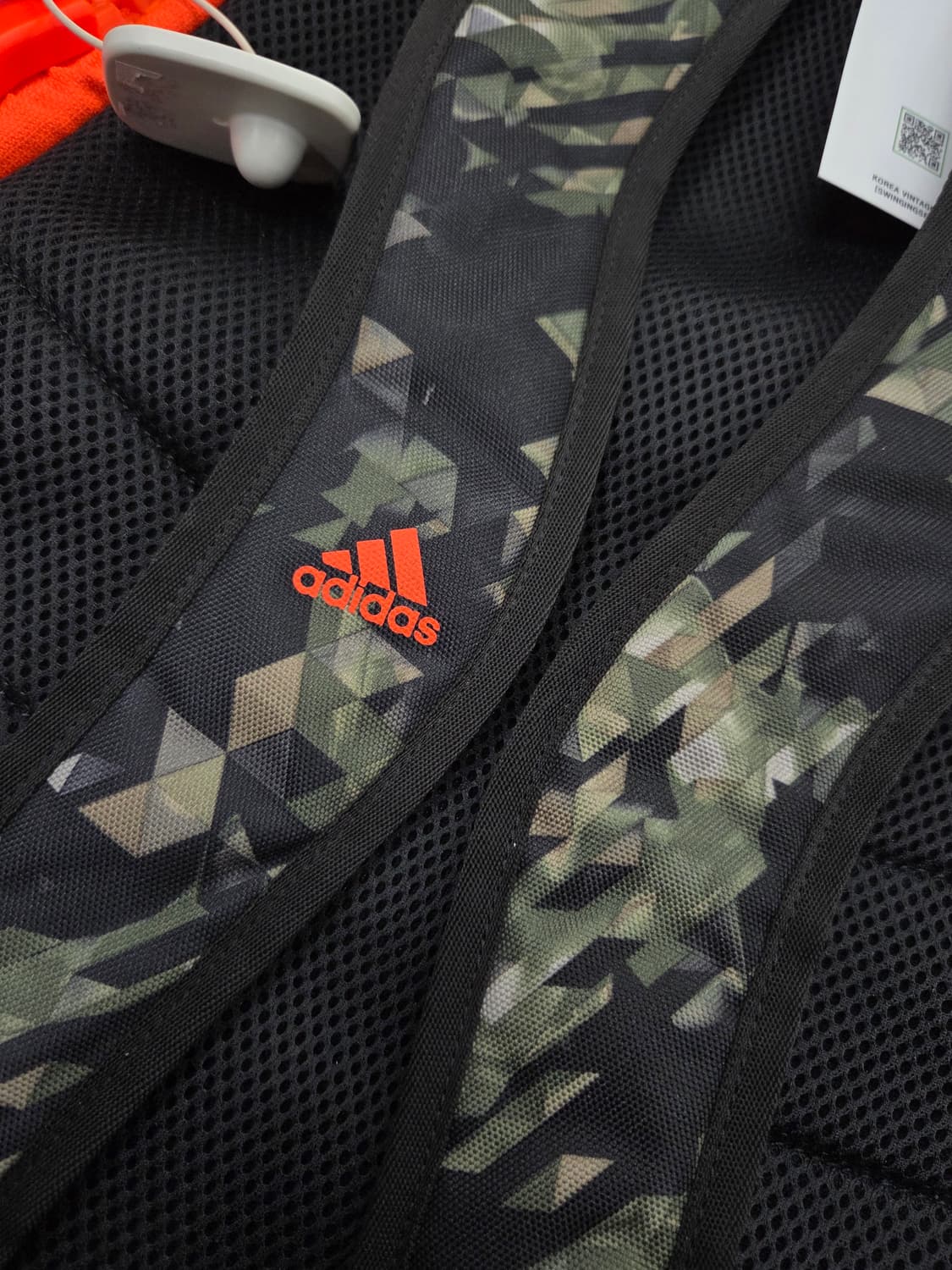 Adidas 아디다스 네온주황 빅지퍼 백팩 상품이미지9