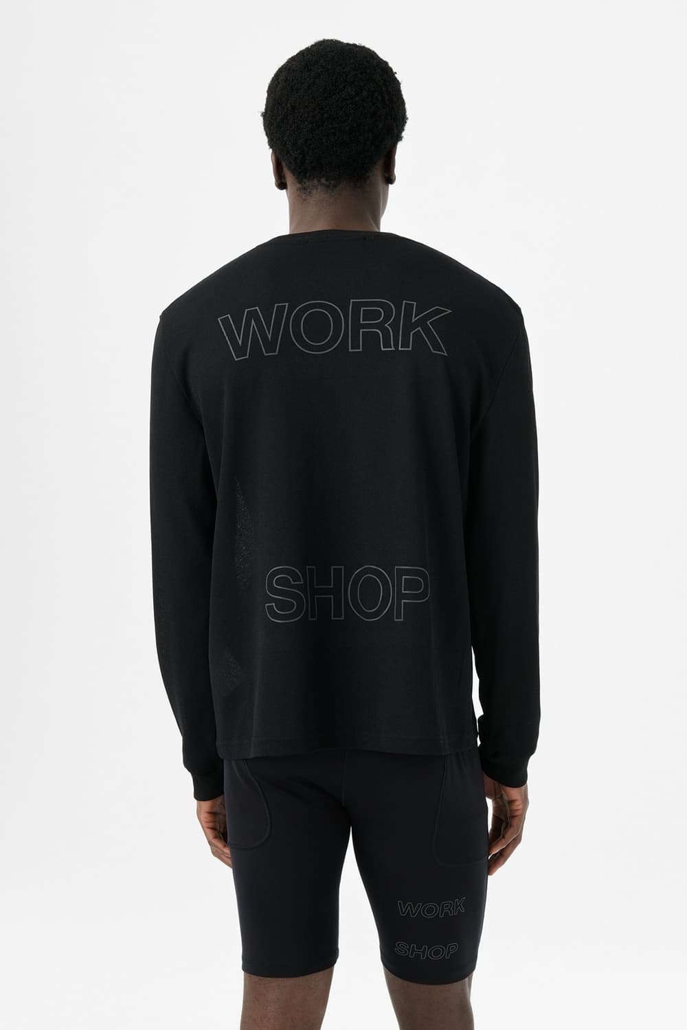 아워레가시 워크샵 waffle longsleeve black m size 상품이미지4