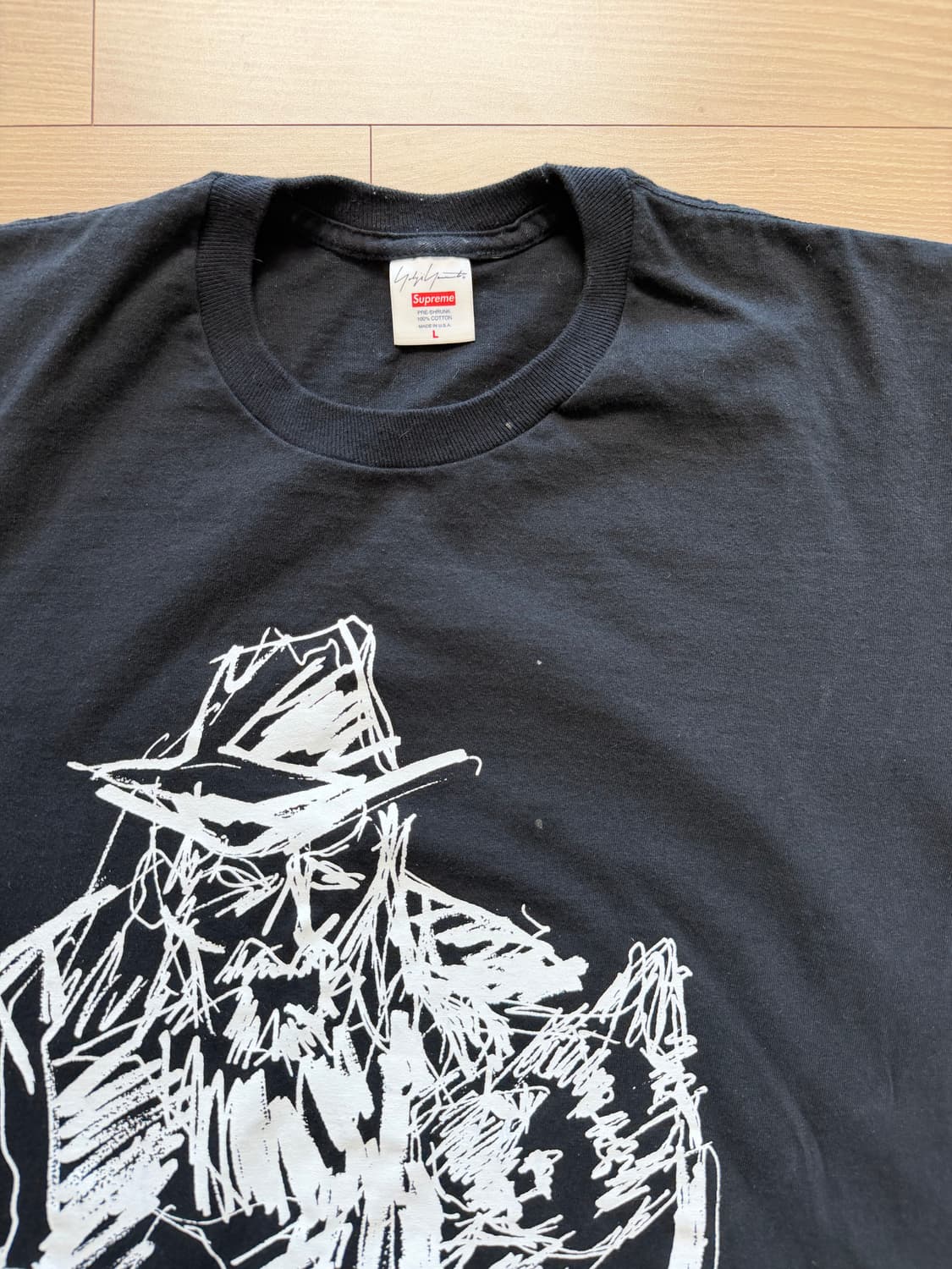 요지야마모토 슈프림 티셔츠 L 상품이미지3