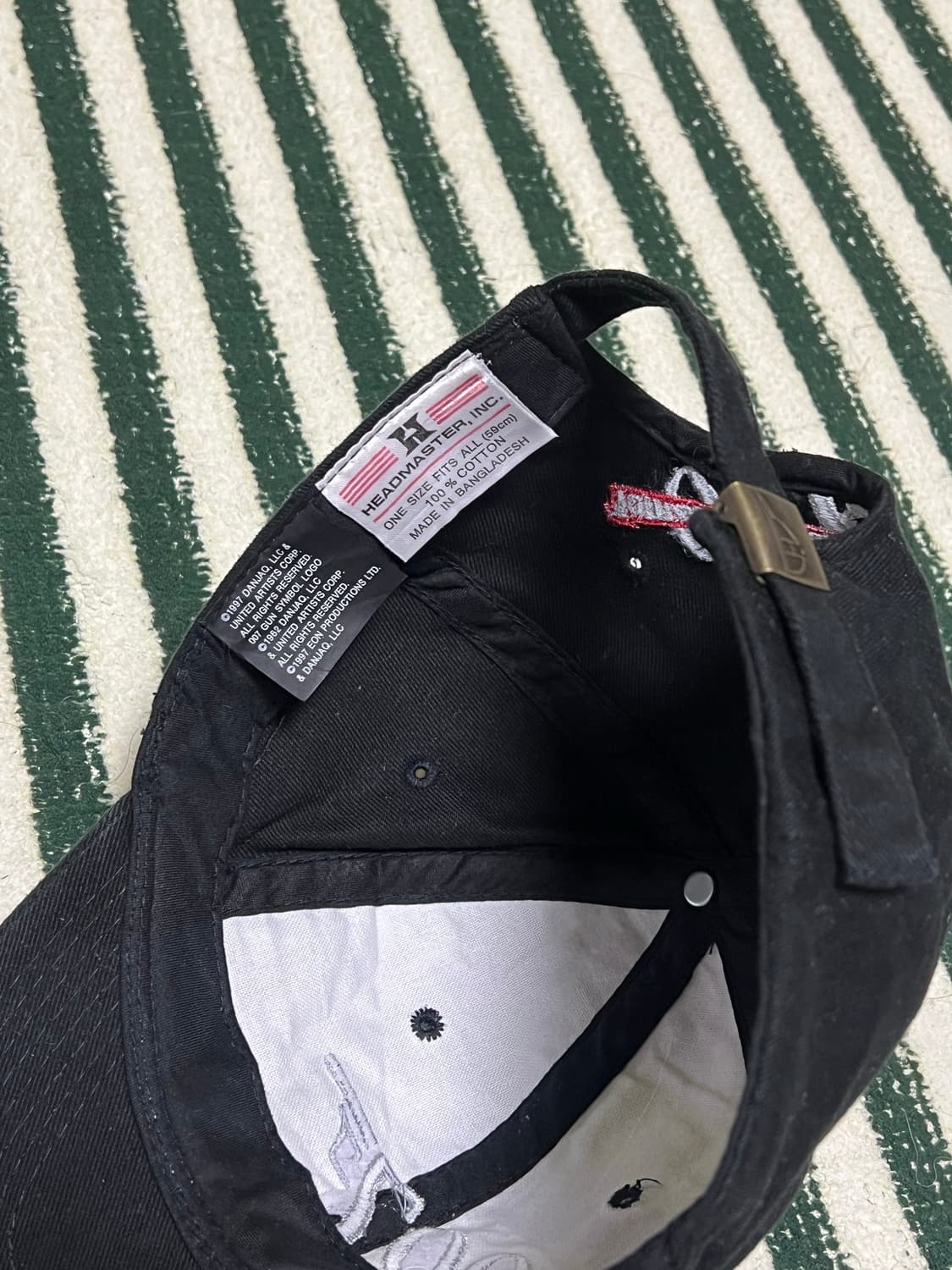 90s 007movie Headmaster vintage cap 상품이미지3