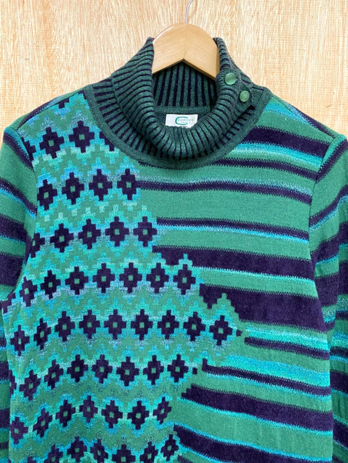 CARVEN button-up high neck knit 까르벵 니트 상품이미지5