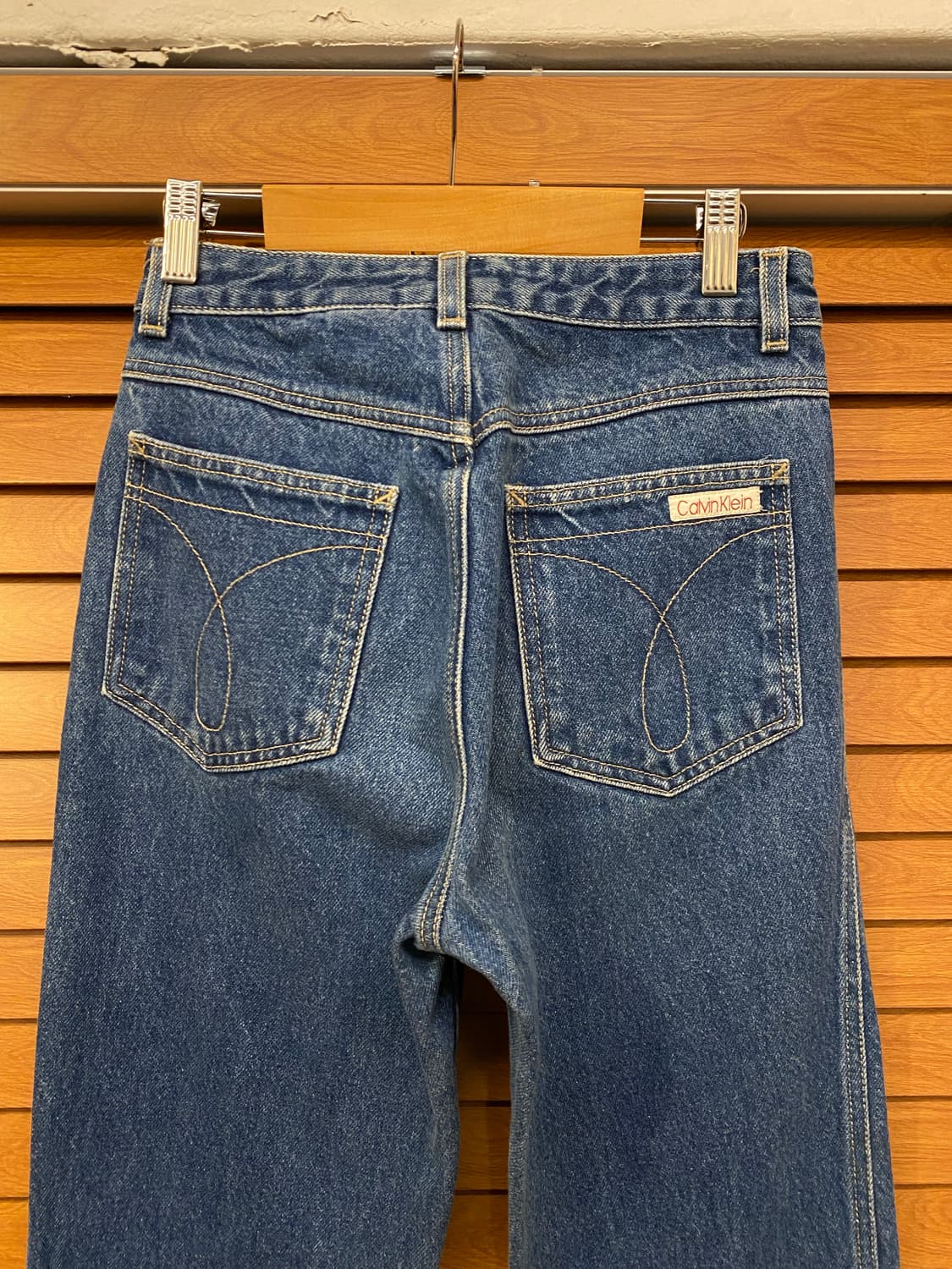 90s USA CK 캘빈 클라인 진청 스트레이트진 상품이미지3