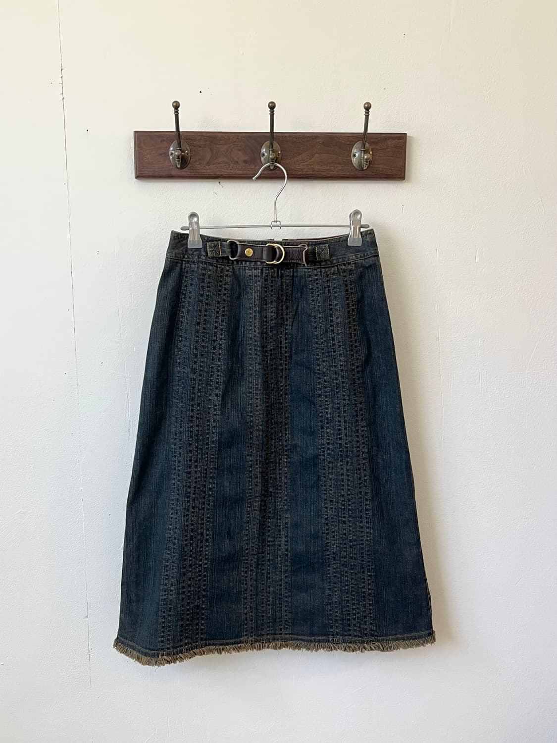 vtg 프릴 데님 스커트 상품이미지2