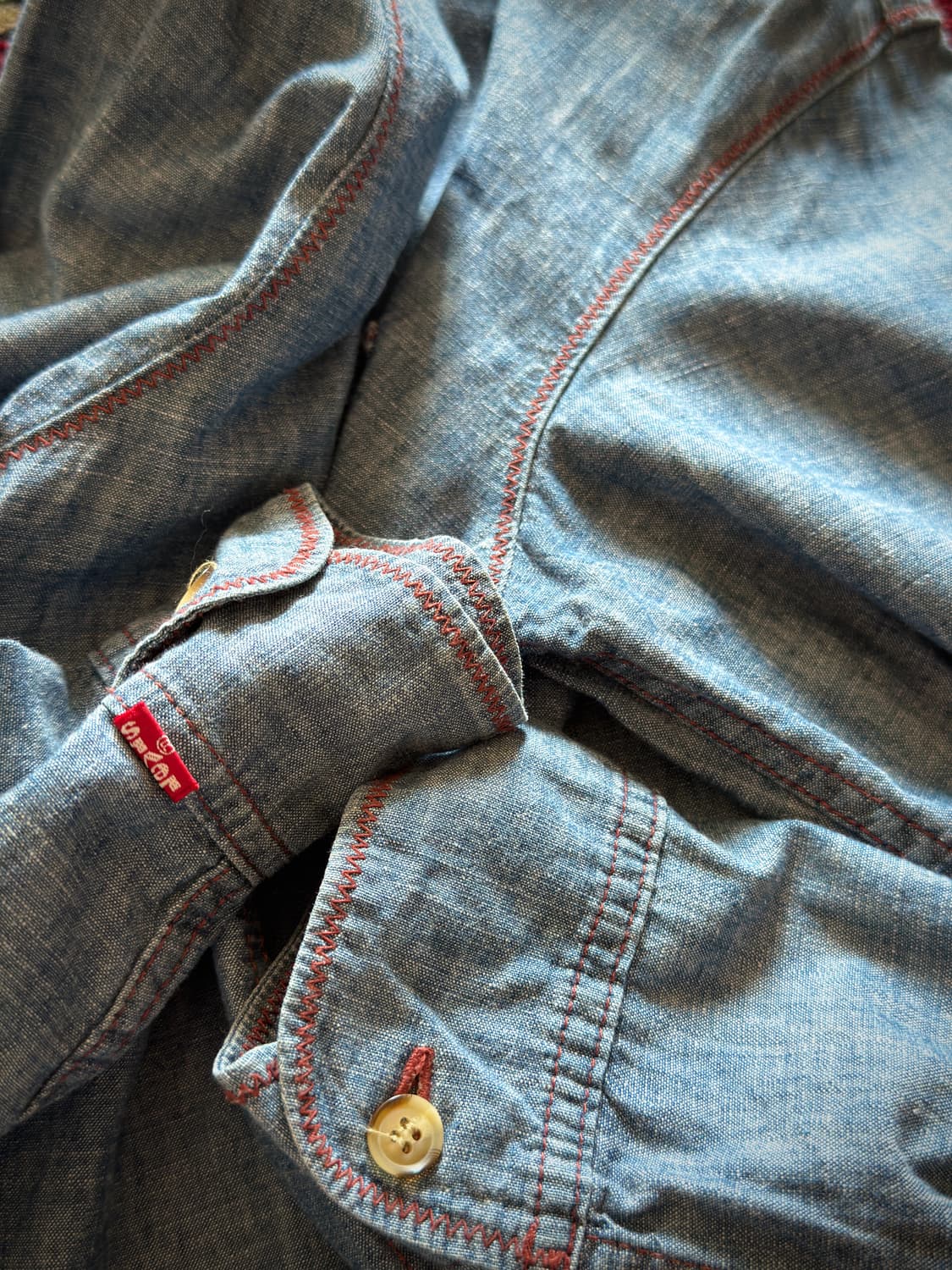 00s Levi's Rad tab Chambray shirt 상품이미지7