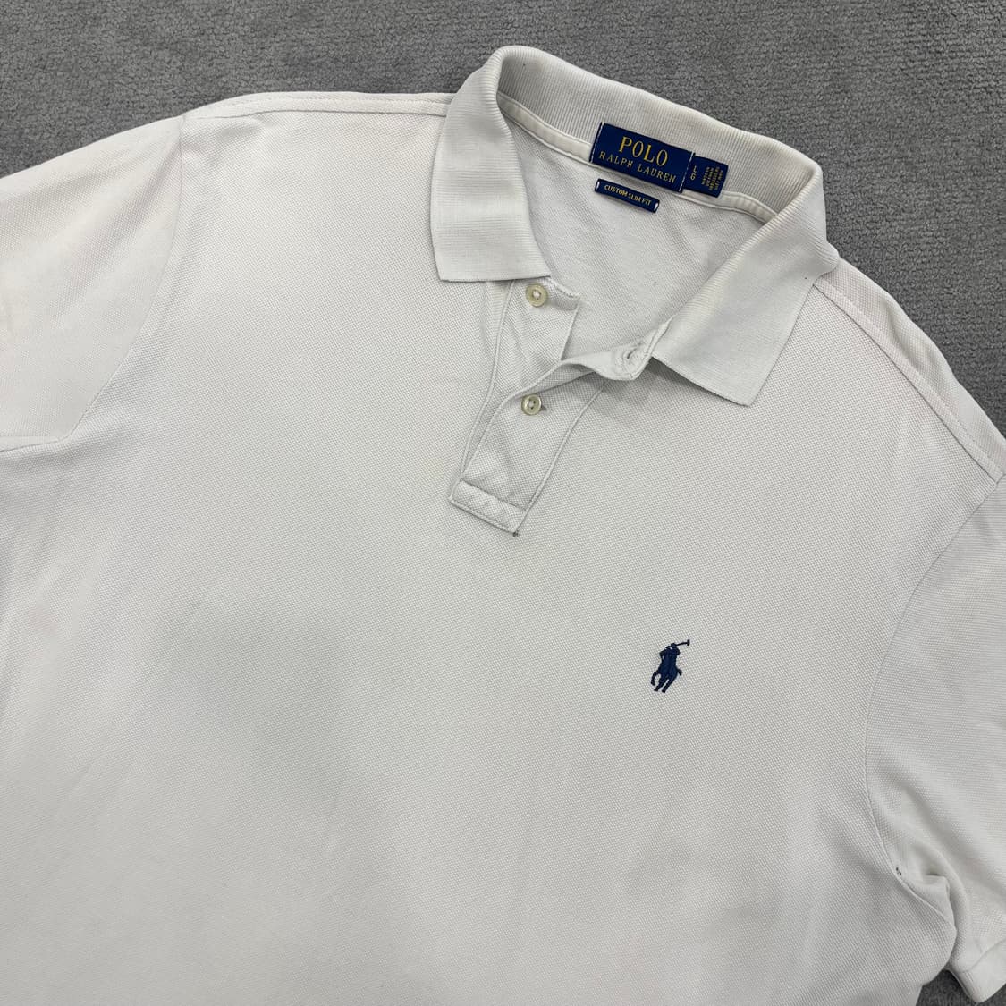 폴로 랄프로렌 화이트 반팔 카라티 상품이미지2