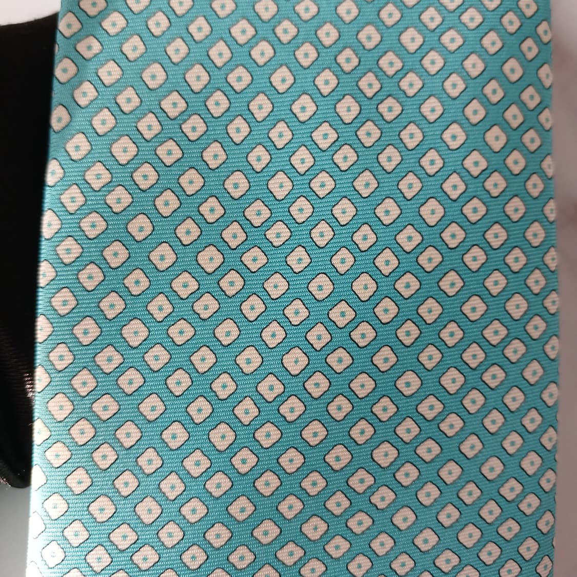 던힐 실크 민트 마이크로 패턴 넥타이 9.2cm A+등급 A19219
 상품이미지6