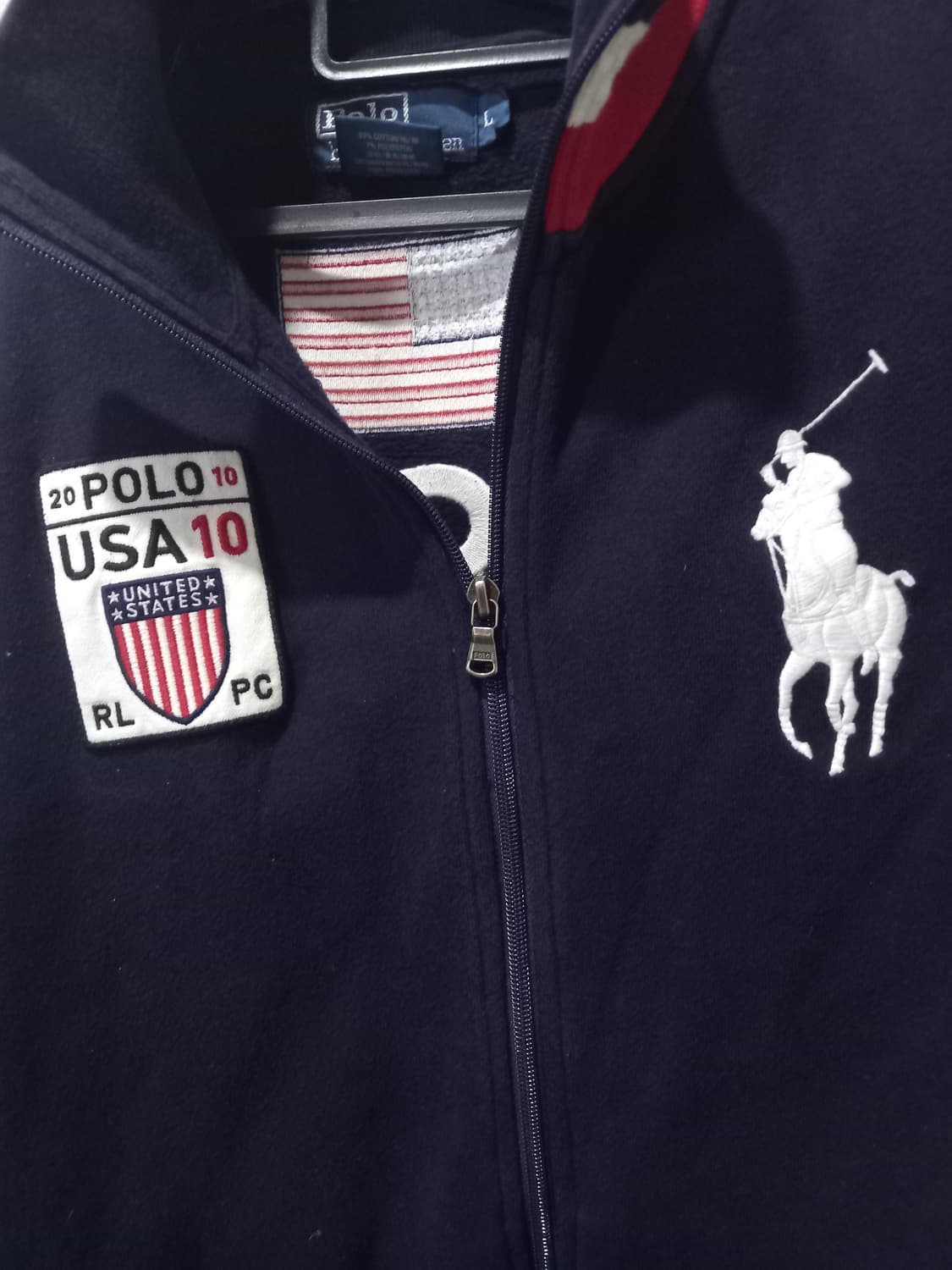 폴로 POLO 빅포니 USA 성조기 집업 100/L 상품이미지2