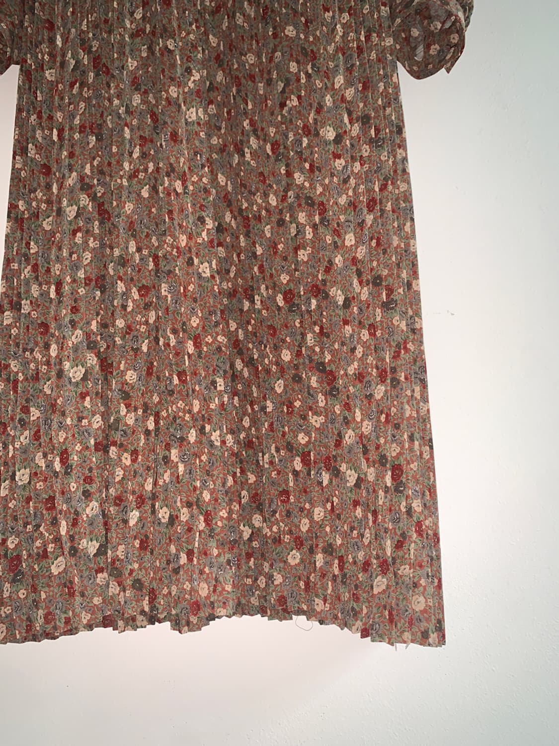 (Vintage)Floral scarf belted dress 상품이미지4