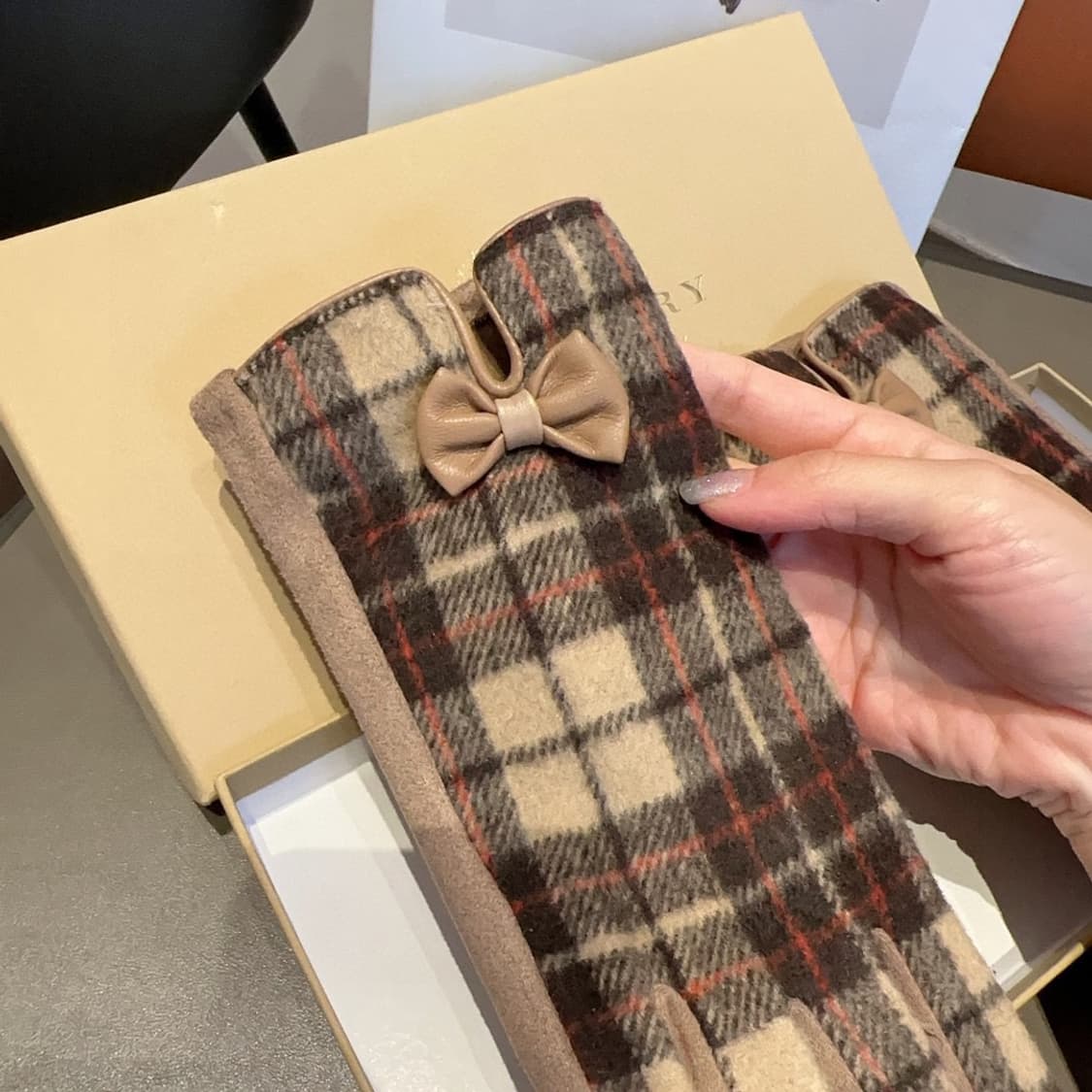 버버리 장갑 가을 겨울 보온 클래식 심플 상품이미지7