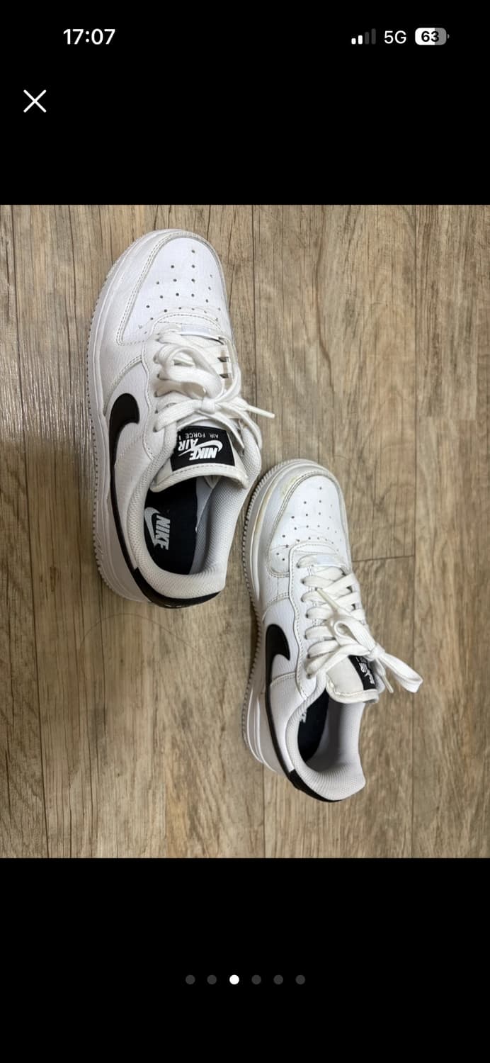 나이키 에어포스 1 ‘07 화이트 블랙 상품이미지3