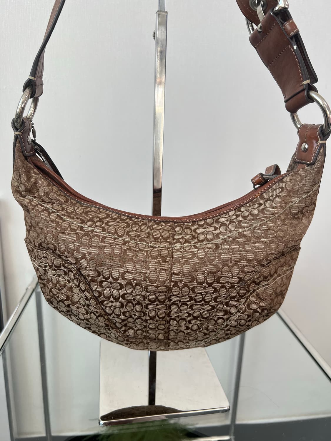 코치 자카드 숄더백 Y2K 상품이미지3