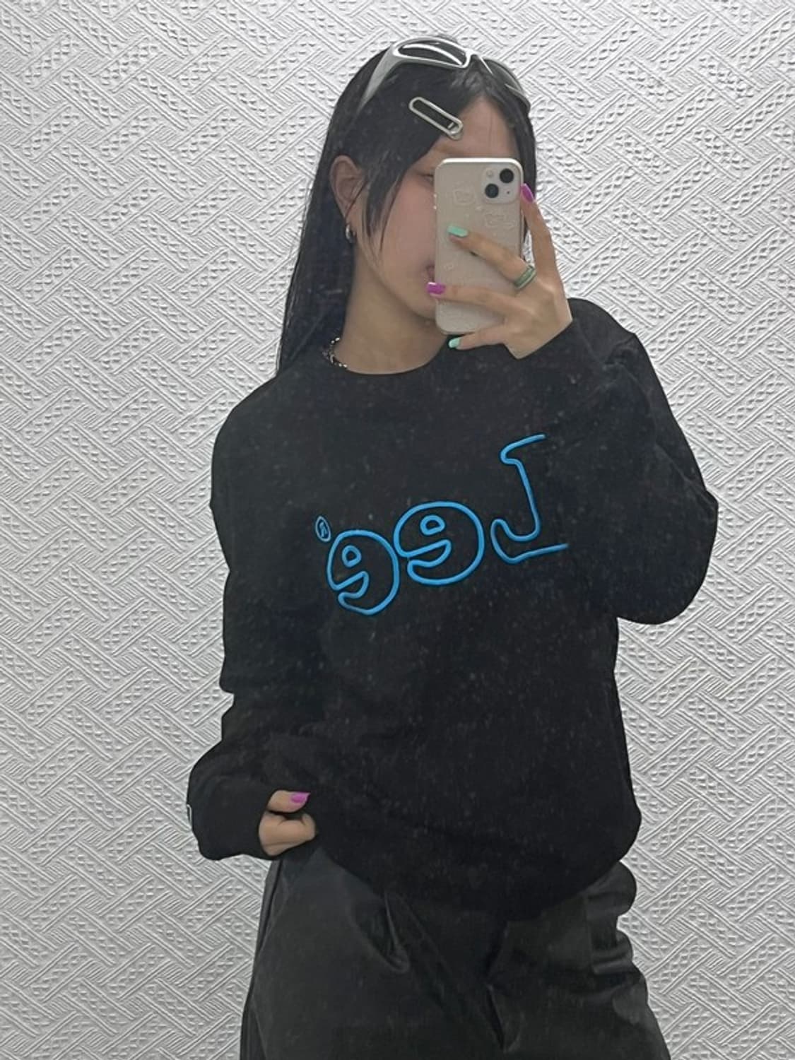 LEE 올드스쿨 키치 빅로고 맨투맨 스웻셔츠 M C06839 상품이미지1