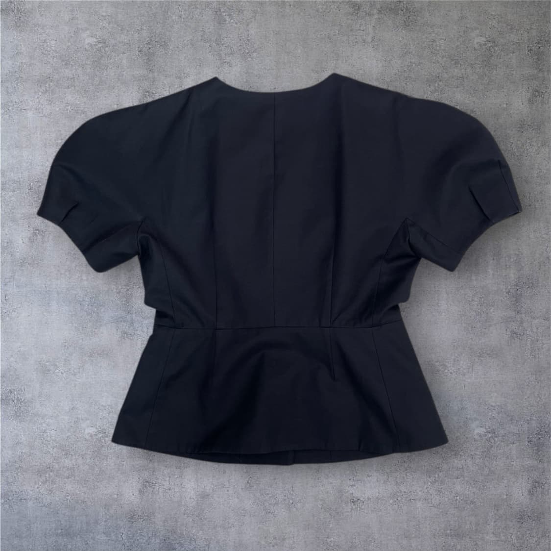 썸제이 Ssumj 네이비 볼륨소매 숏 반팔 자켓 S 상품이미지8