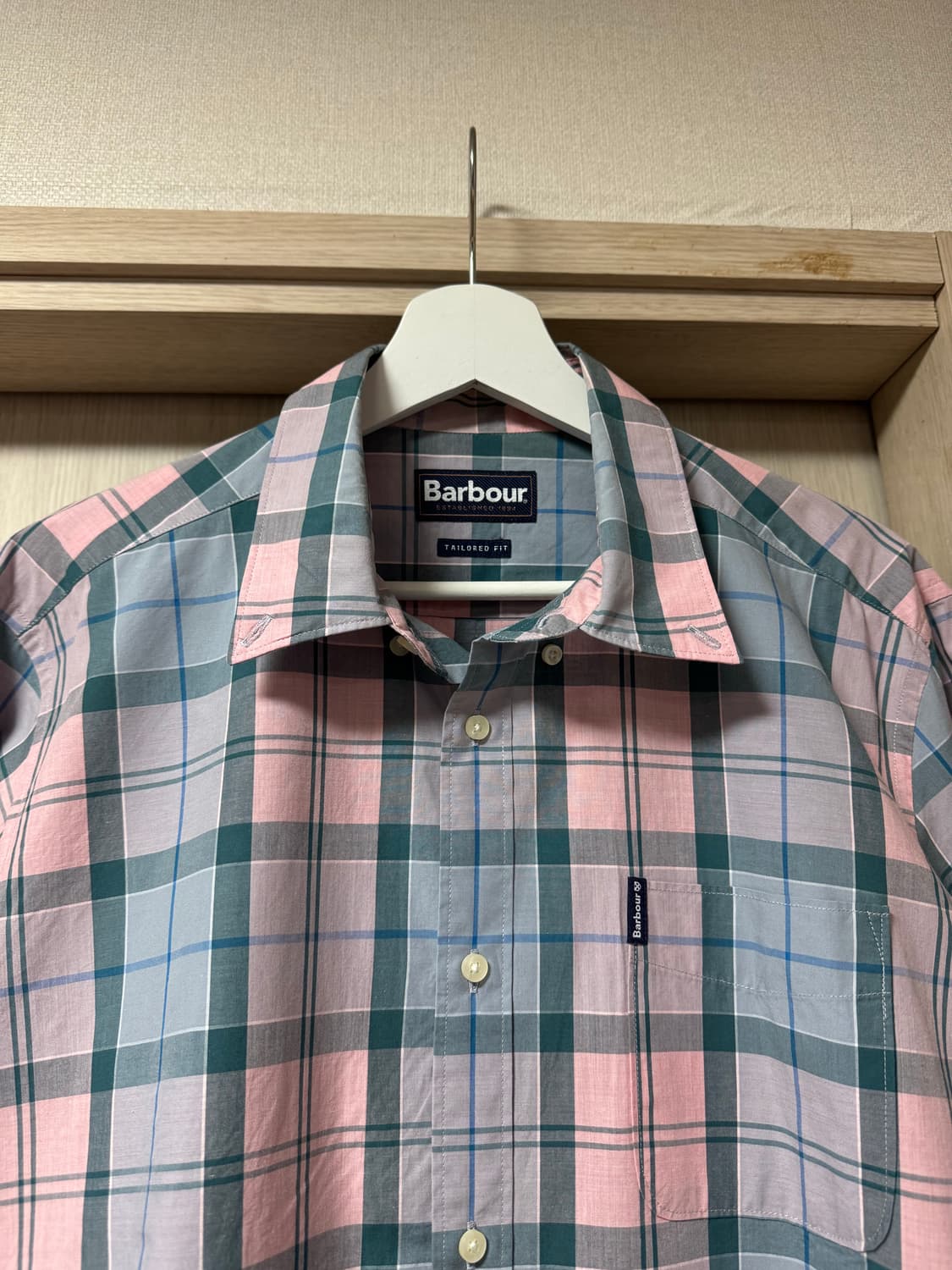 바버 남성 체크셔츠 상품이미지3