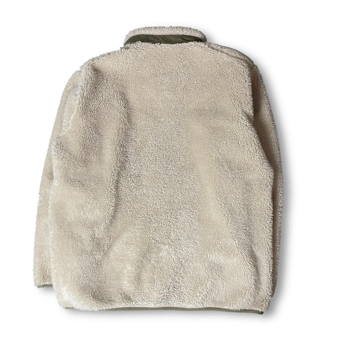 유니클로 연베이지 브라운 패치 뽀글이 플리스 자켓 XL 상품이미지2