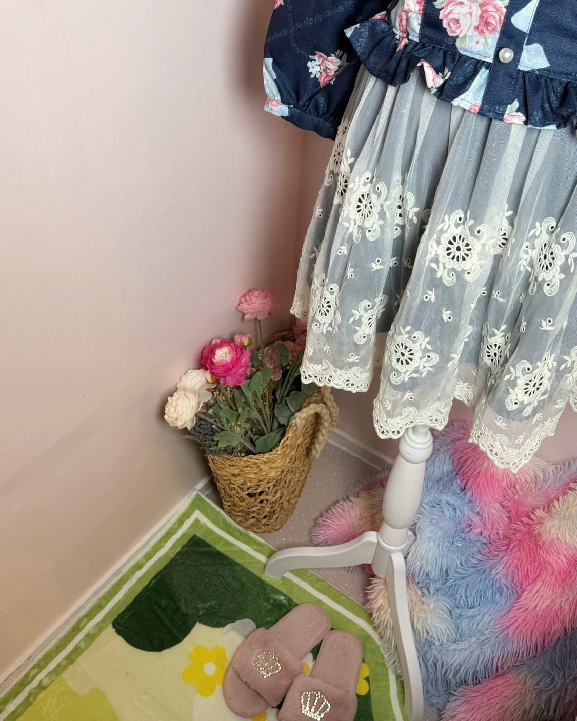 Skirt💙리즈리사 네이비 왕리본 느좋 치마 상품이미지6