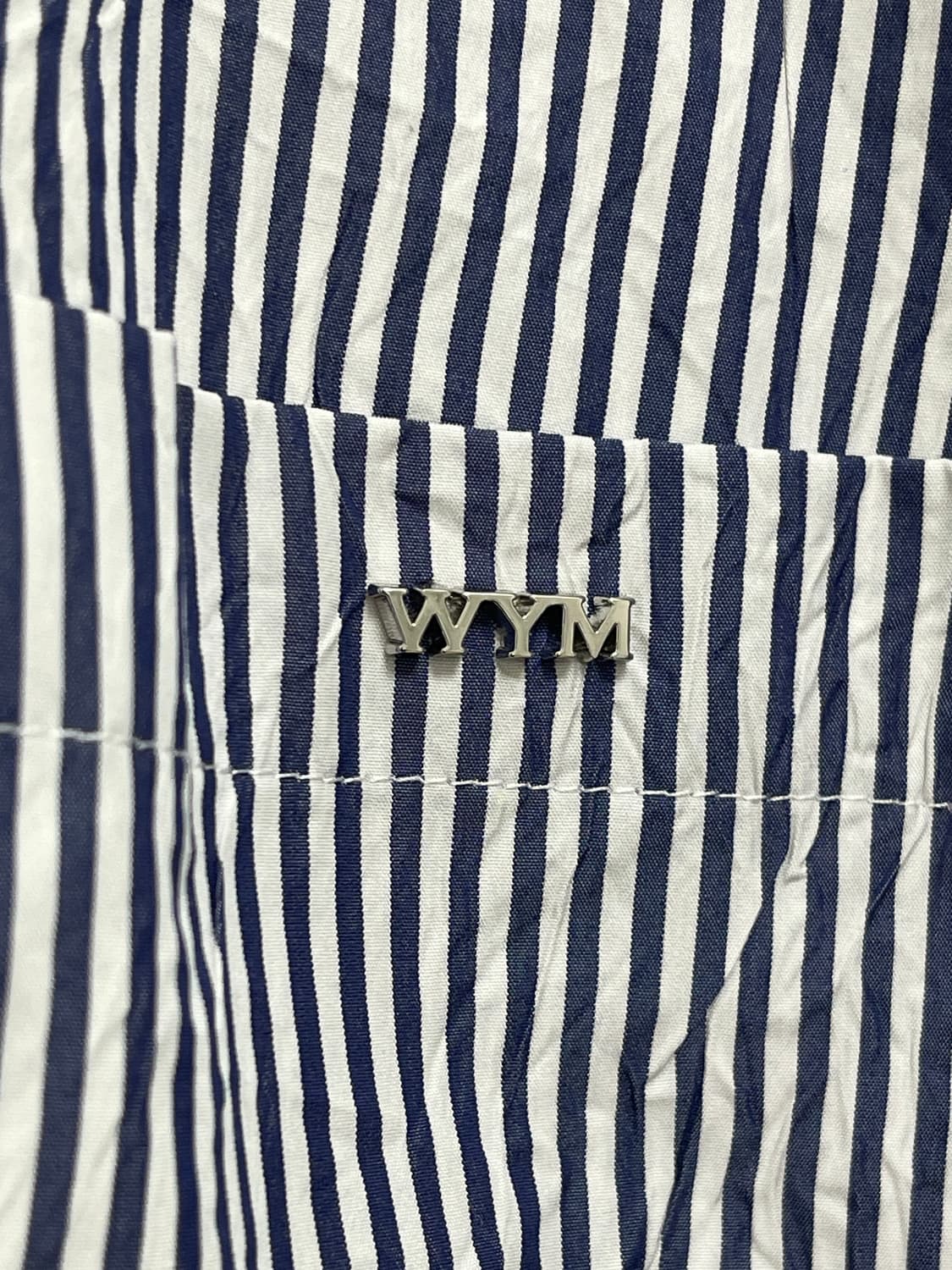 [거의 새것] 우영미 네이비 스트라이프 셔츠 상품이미지4