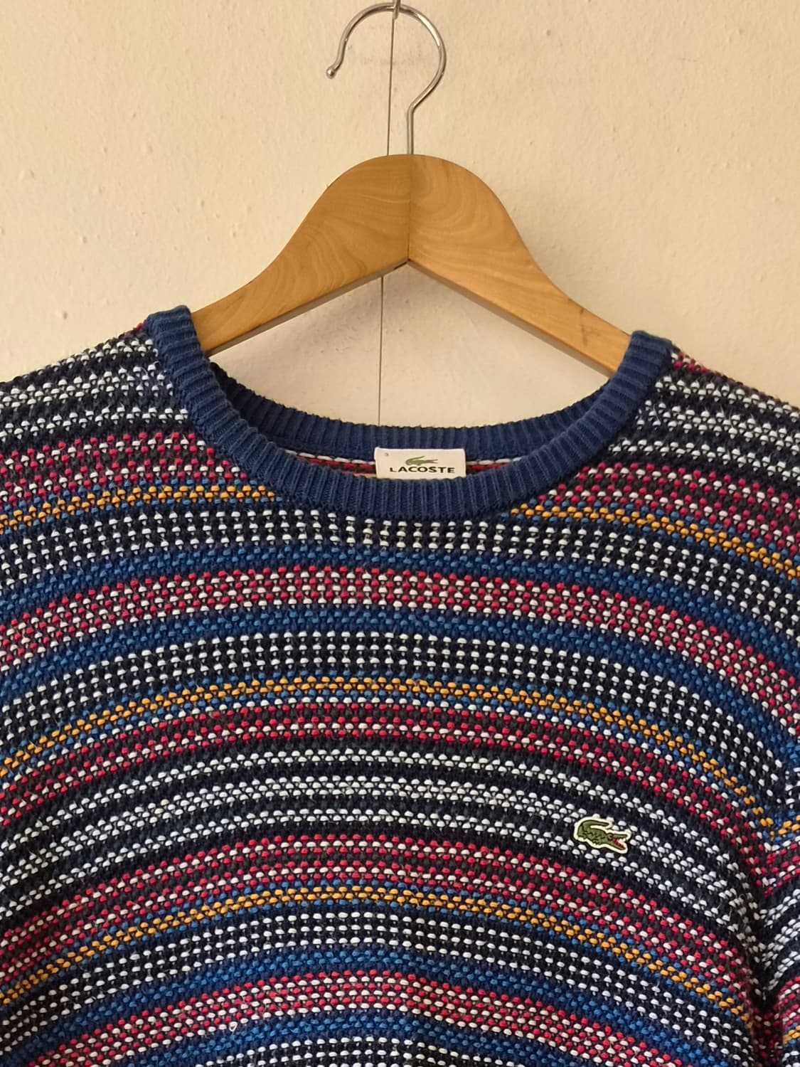 라코스테 남성 컬티컬러라운드니트 3사이즈 상품이미지1