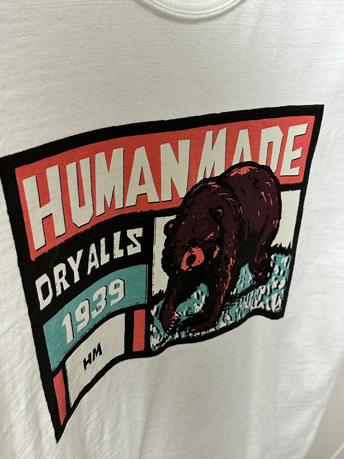 휴먼메이드 곰 프린팅 티셔츠 상품이미지3