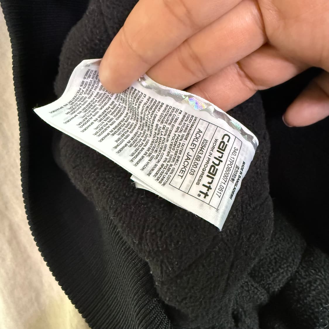 빈티지 칼하트 워크웨어 엑티브 후디집업 상품이미지4