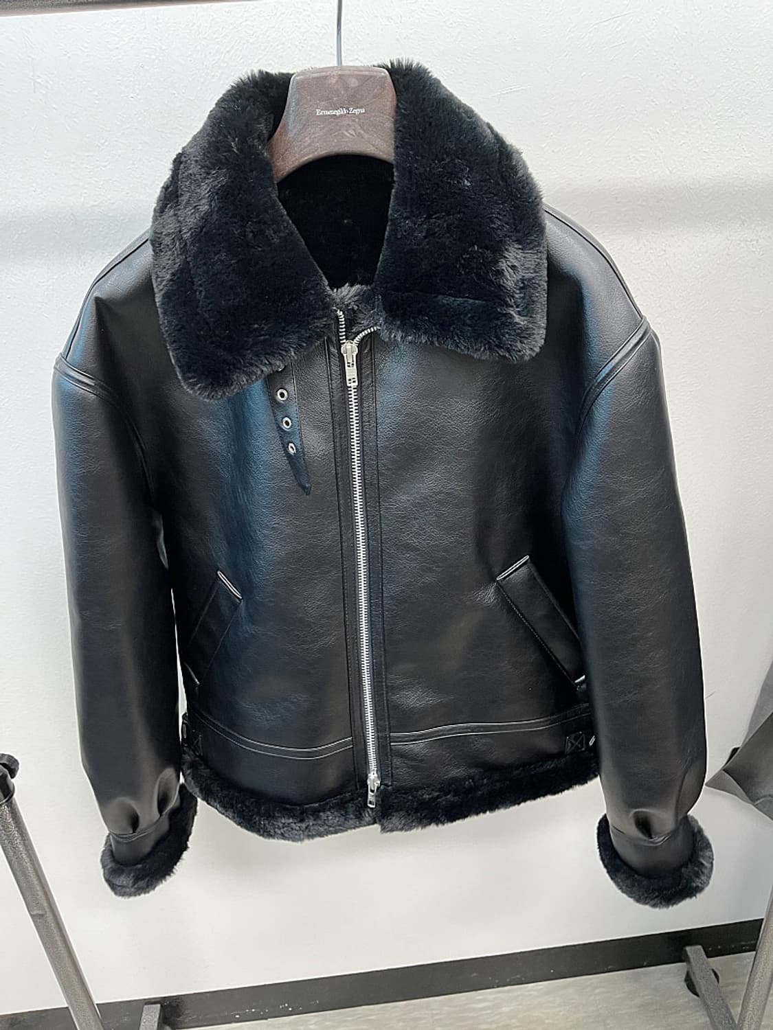 105) 론트 비건레더 무스탕  상품이미지2