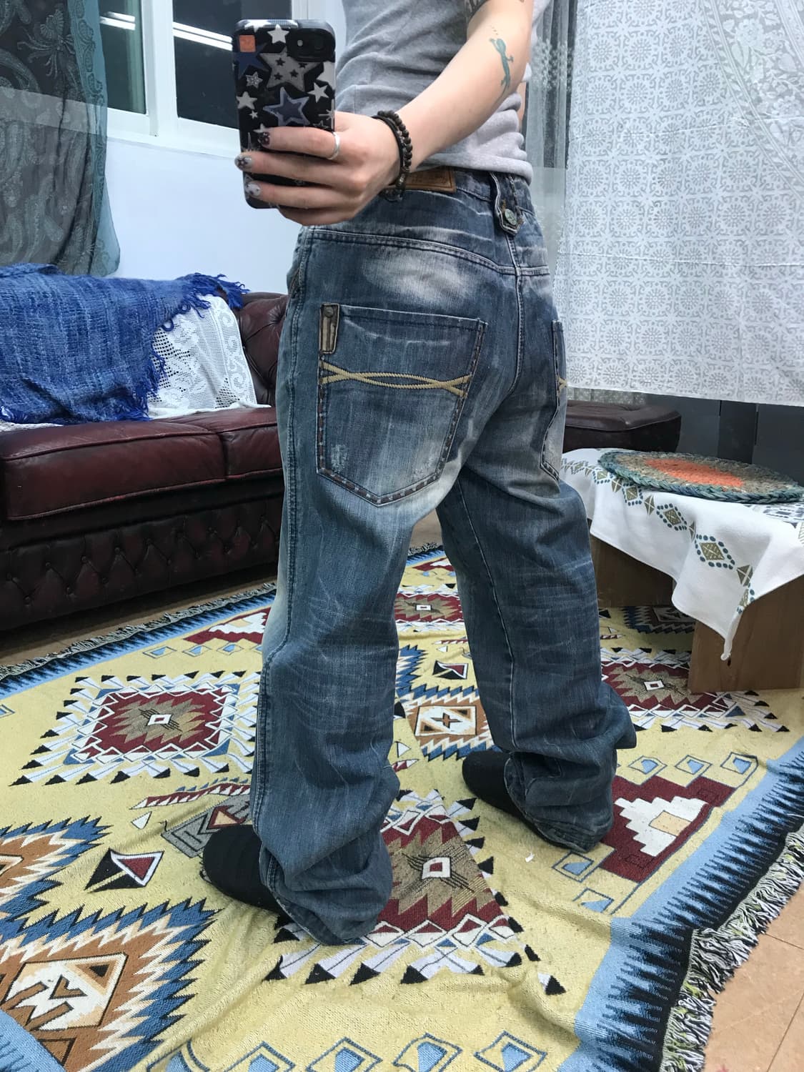 SHANE JEANS 빈티지 스티치 데님팬츠 (Z1011) 상품이미지2